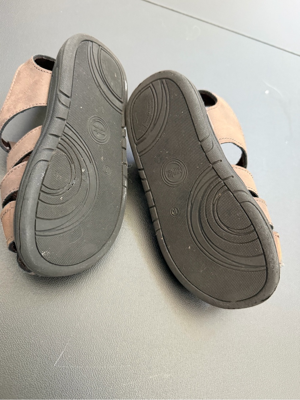 wonder nation Brown Open-Strap Kids Sandals